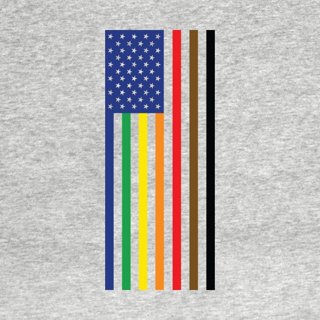 Gay Pride Intersectional Flag by magentasponge